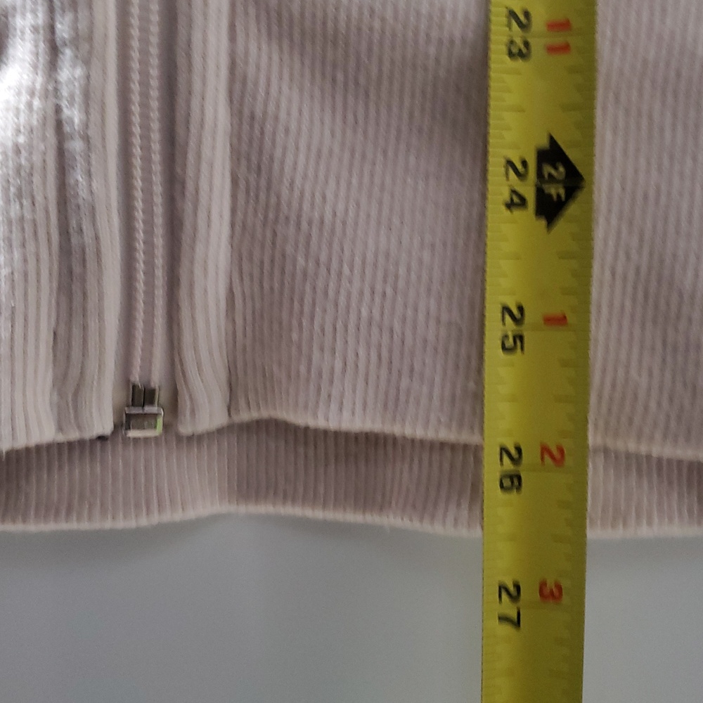RARE Lululemon All-Over Logo IKAT Print Scuba Hoodie Jacket Size 12 Black Ivory - Picture 10 of 15
